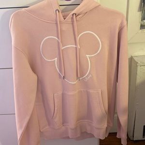 Light pink Mickey Mouse hoodie
